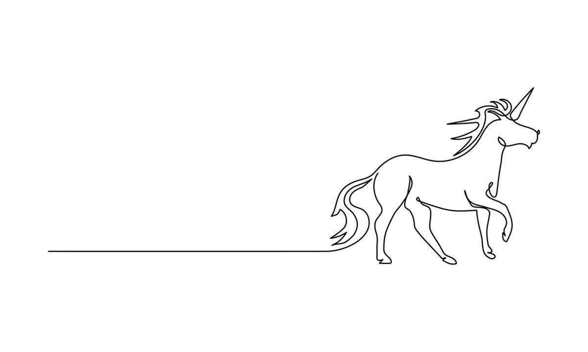 Лошадь эскиз минимализм