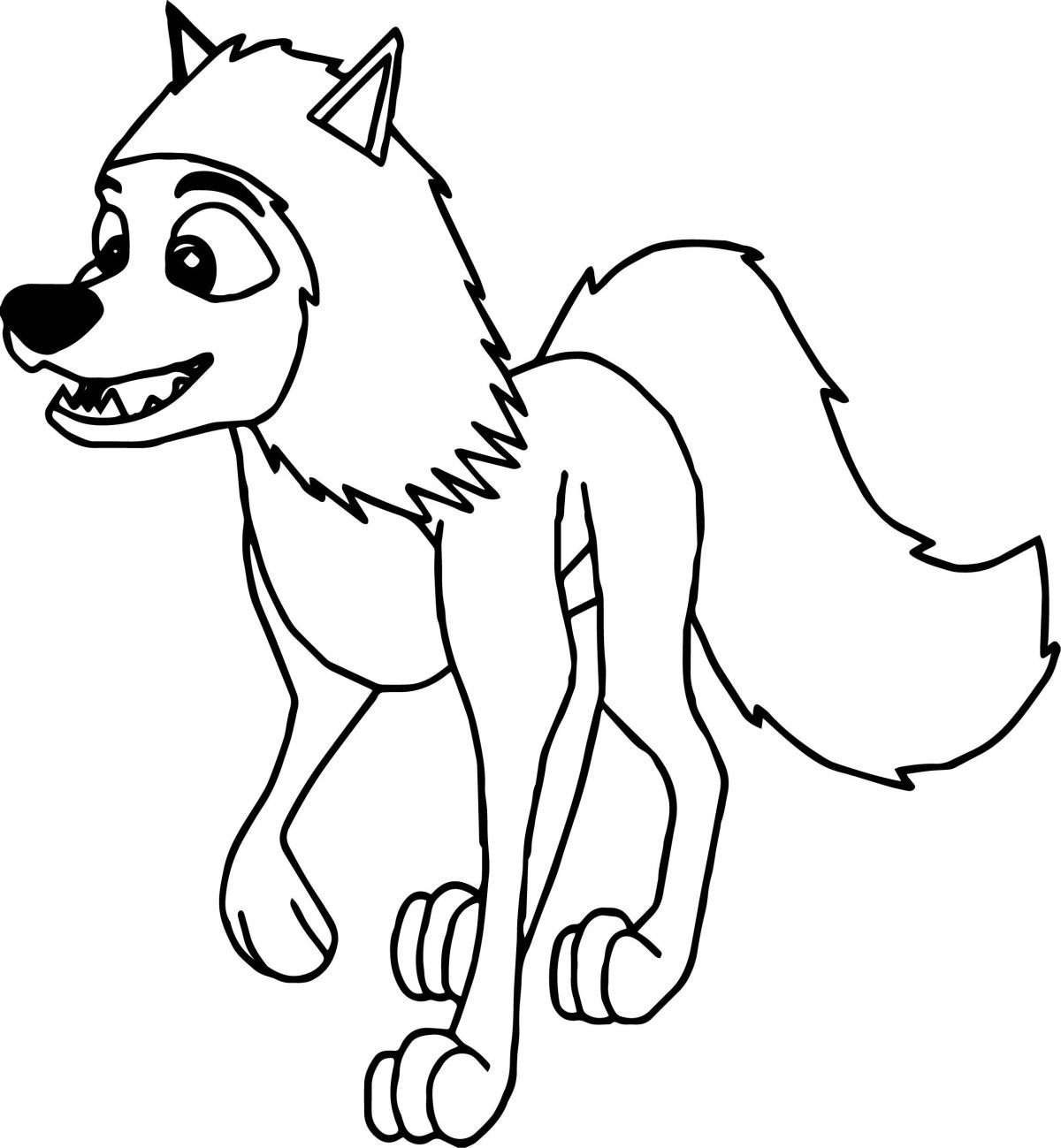 Волк рисунок из мультика