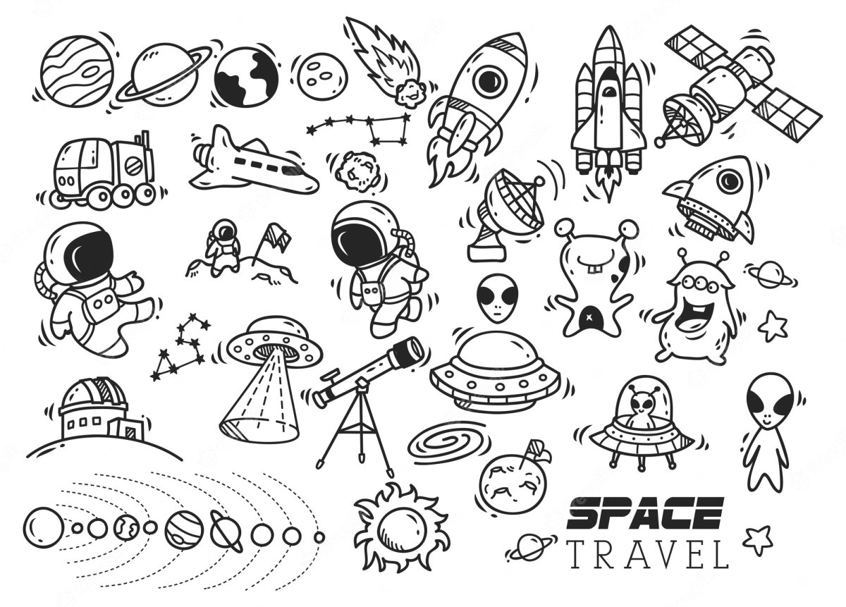 Рисунок космическое путешествие