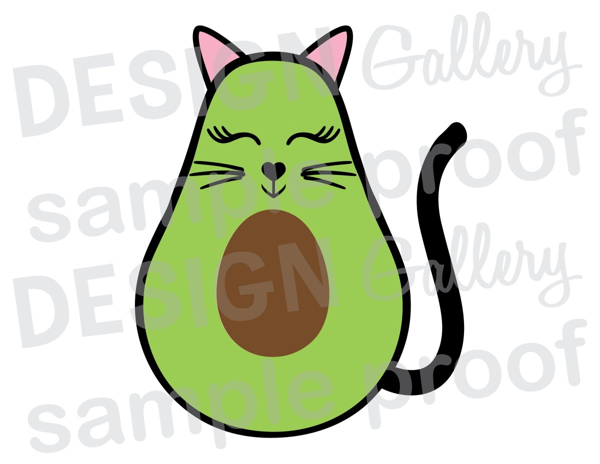 Авокадо котик раскраска