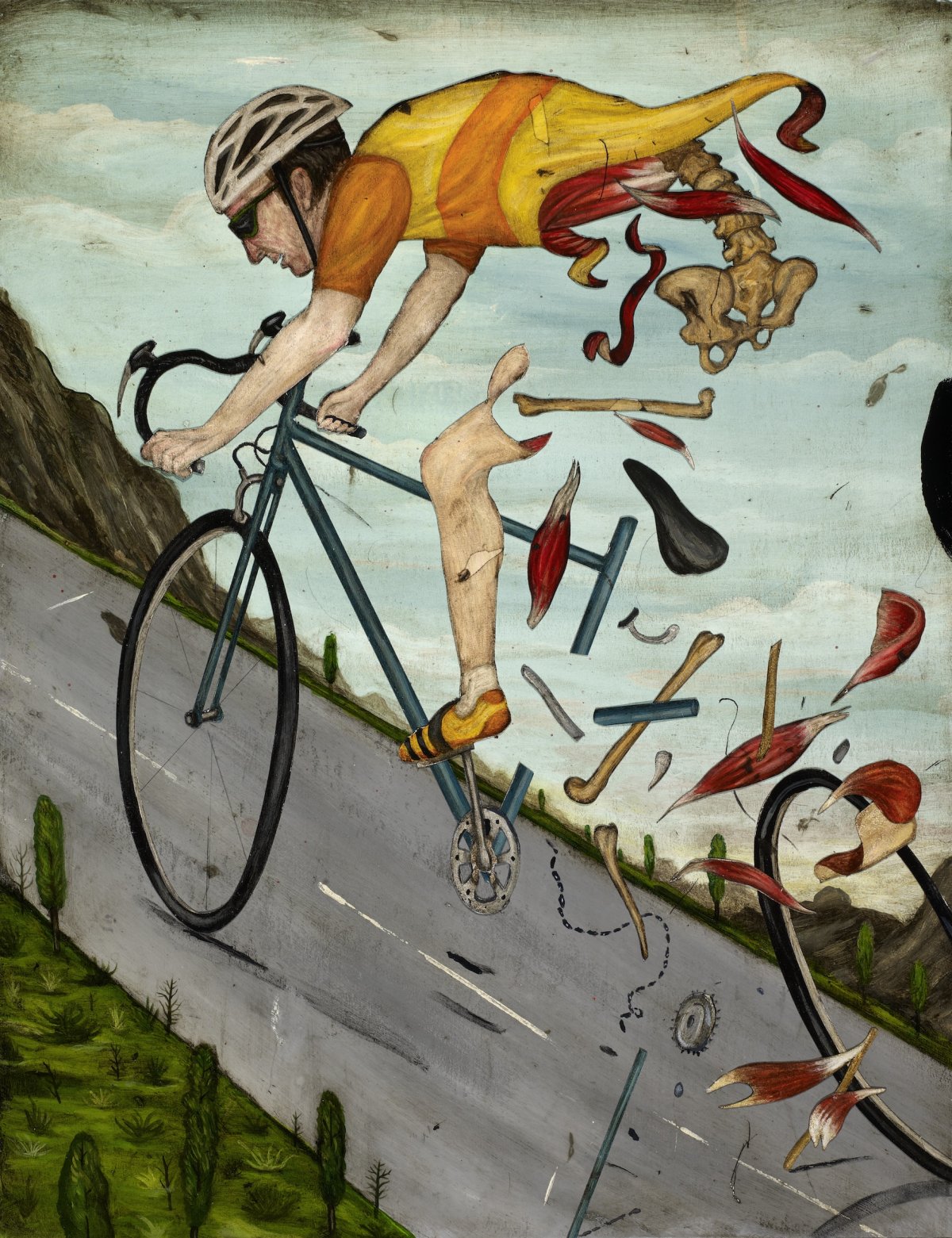 Карикатуры на велосипедистов