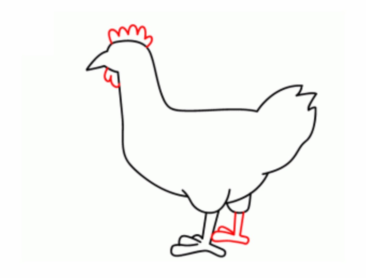 Курица рисунок карандашом. Курица рисунок для детей. Курица легкий рисунок для детей. Курица для рисования для детей.