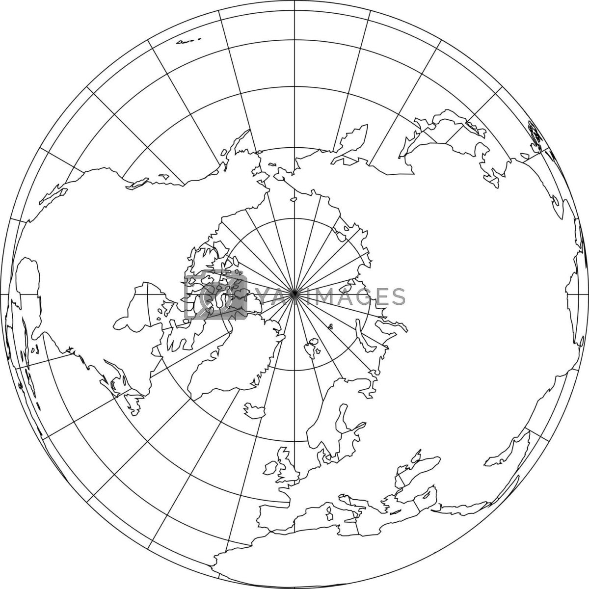 Раскраска северный полюс