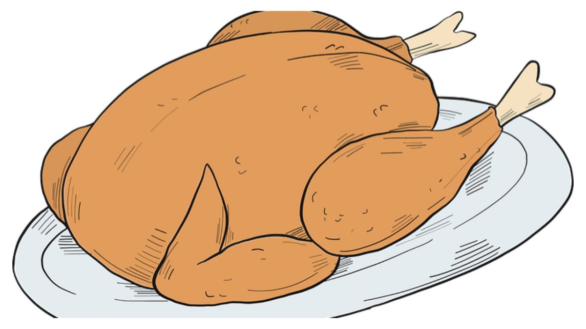 Рисунок курица с картошкой