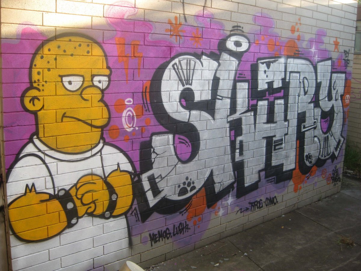 Граффити симпсоны