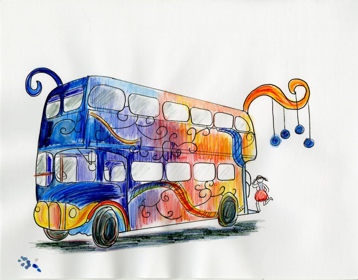 Автобус будущего рисунки