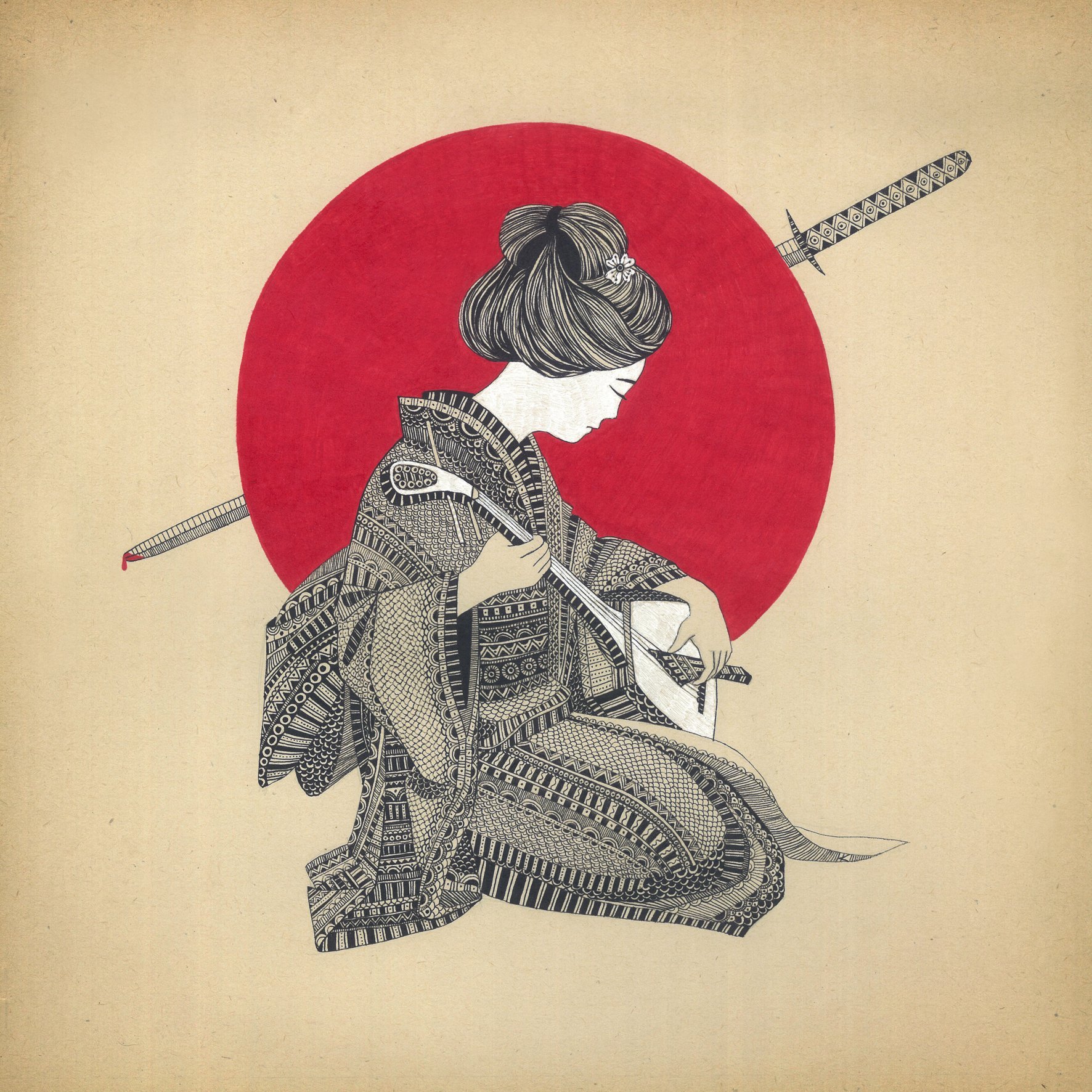 Мой самурай сегодня в темнице. Японские Гравюры Самураи харакири. Япония Самурай гейша живопись. Японская живопись гейши харакири. Японские Самураи арт харакири.