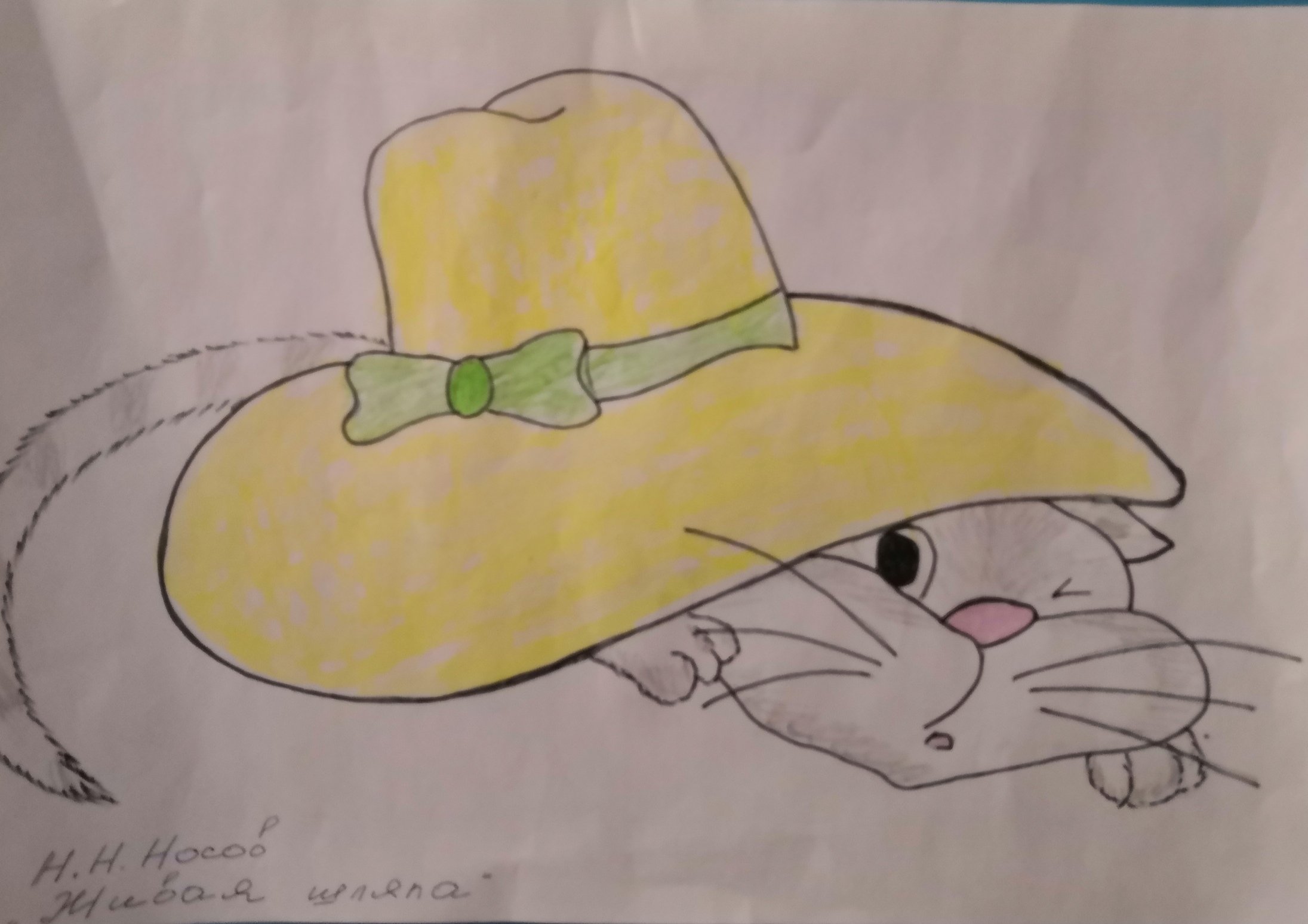 Живая шляпа 1 класс. Рисунок по рассказу Носова Живая шляпа. Детский рисунок Носова Живая шляпа. Рисование Живая шляпа Носов. Рисунки к живой шляпе Носова.