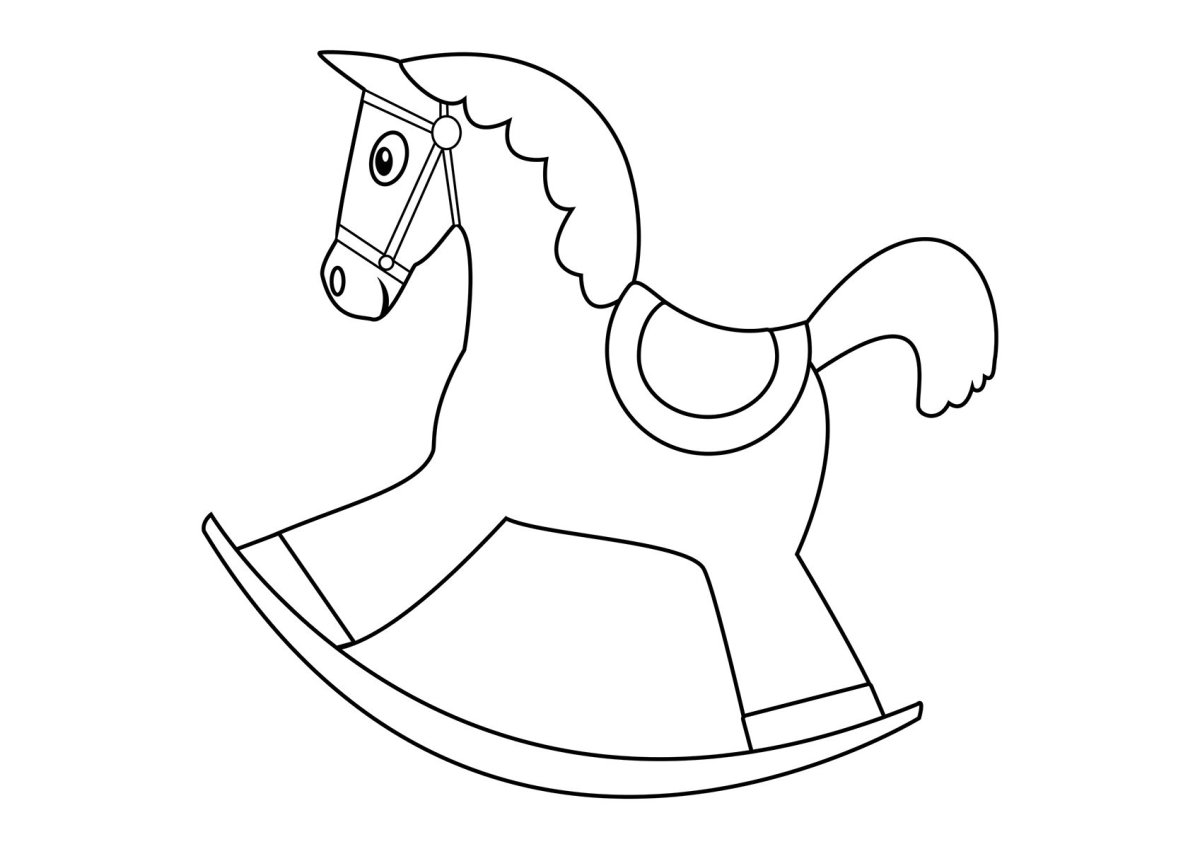 Лошадка качалка рисунок