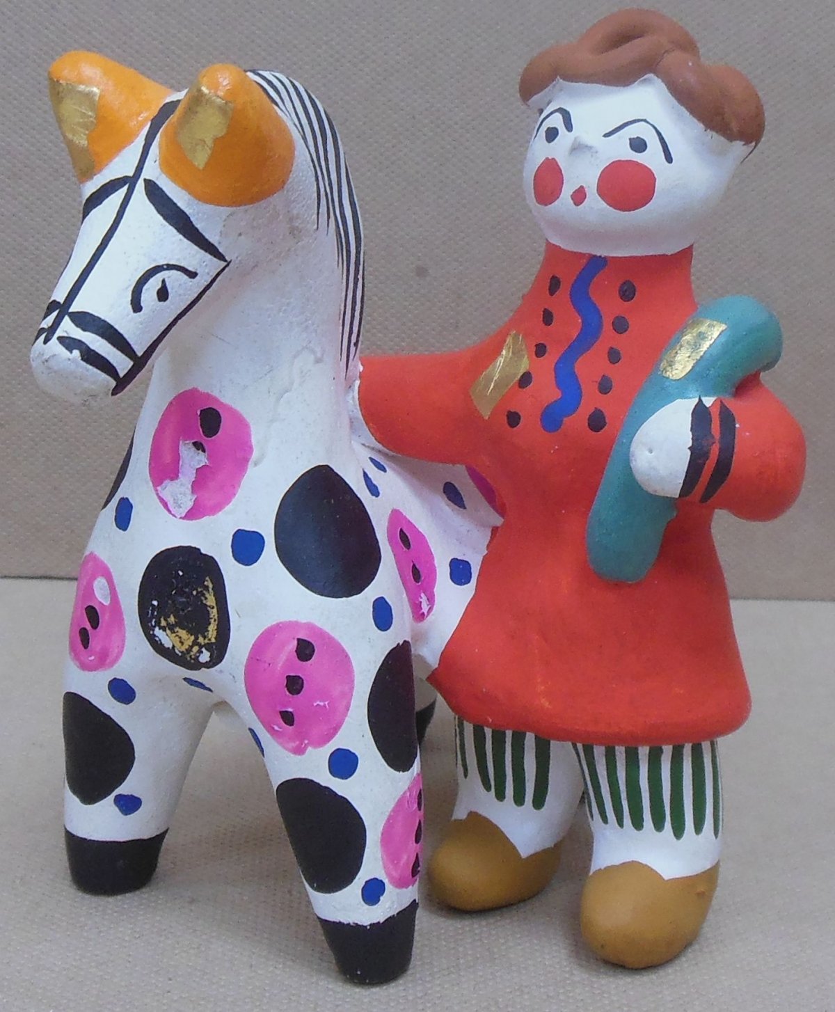 Дымковская игрушка Зебра