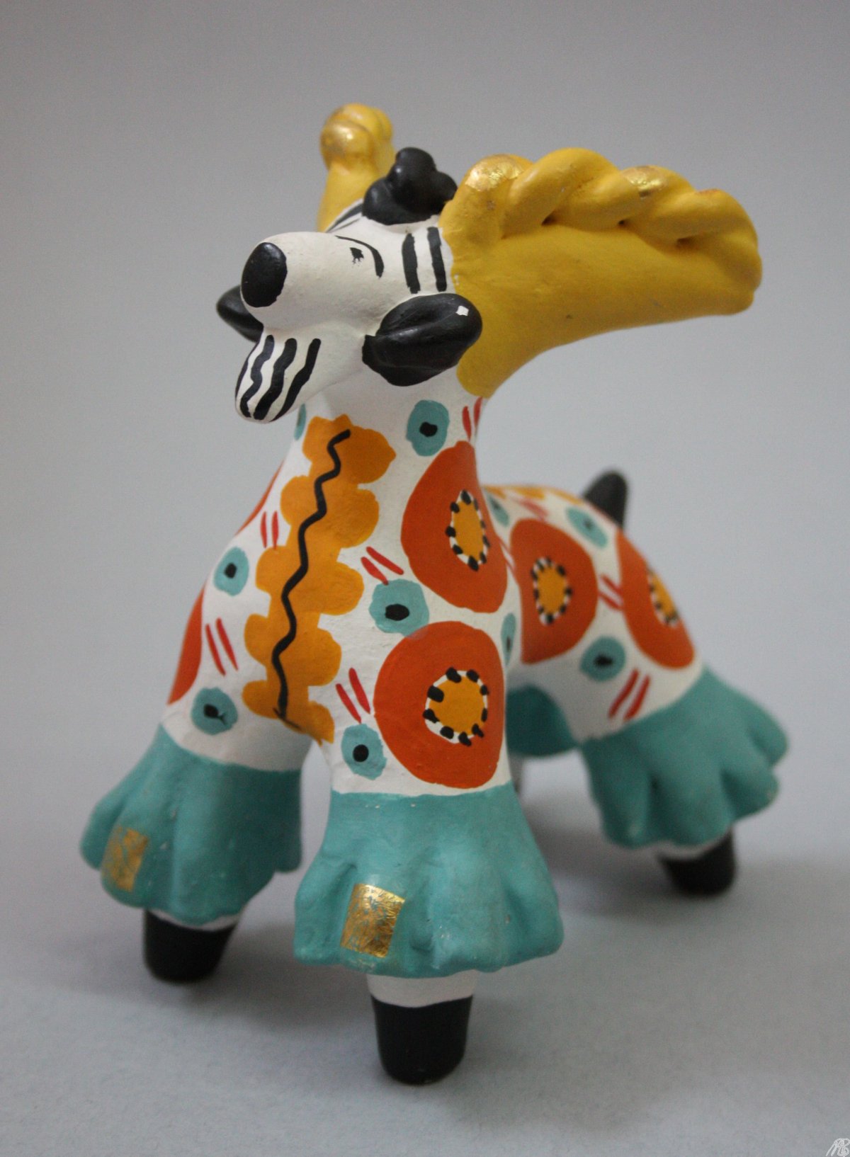 Дымковский конь лепка