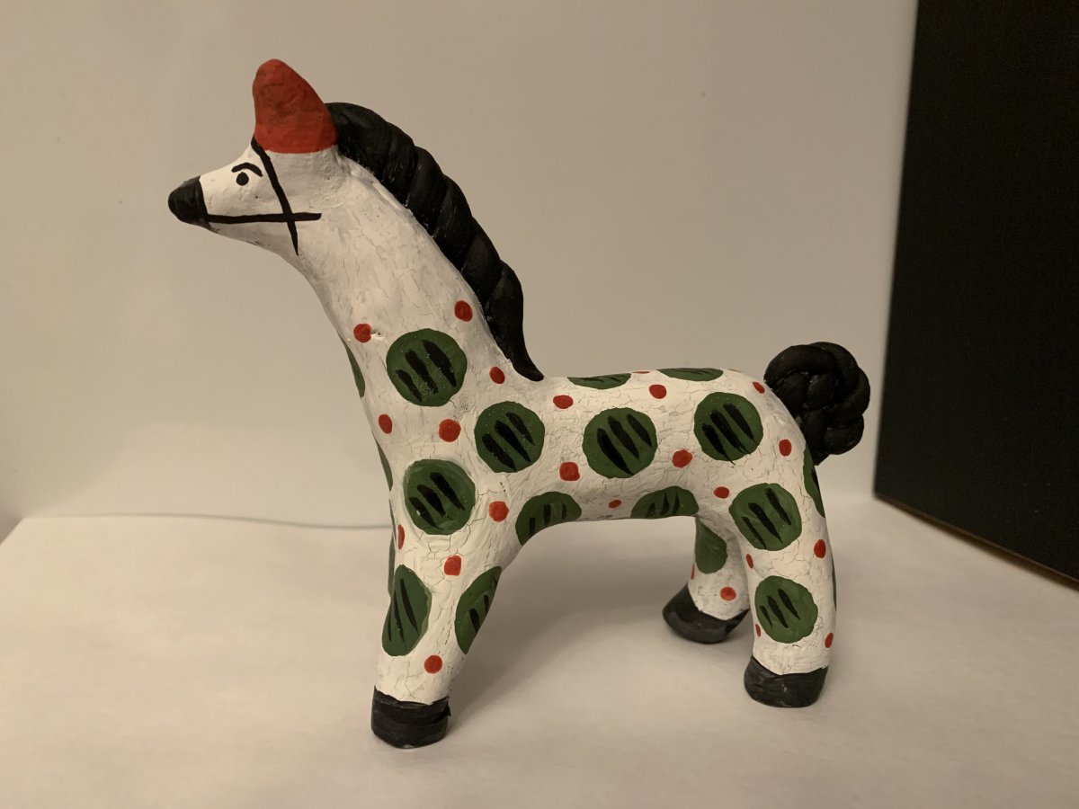 Побелка дымковской игрушки