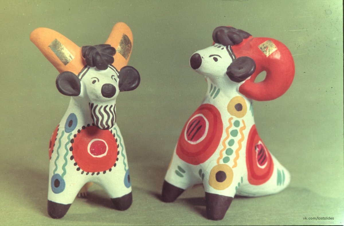 Дымковская роспись Олешек