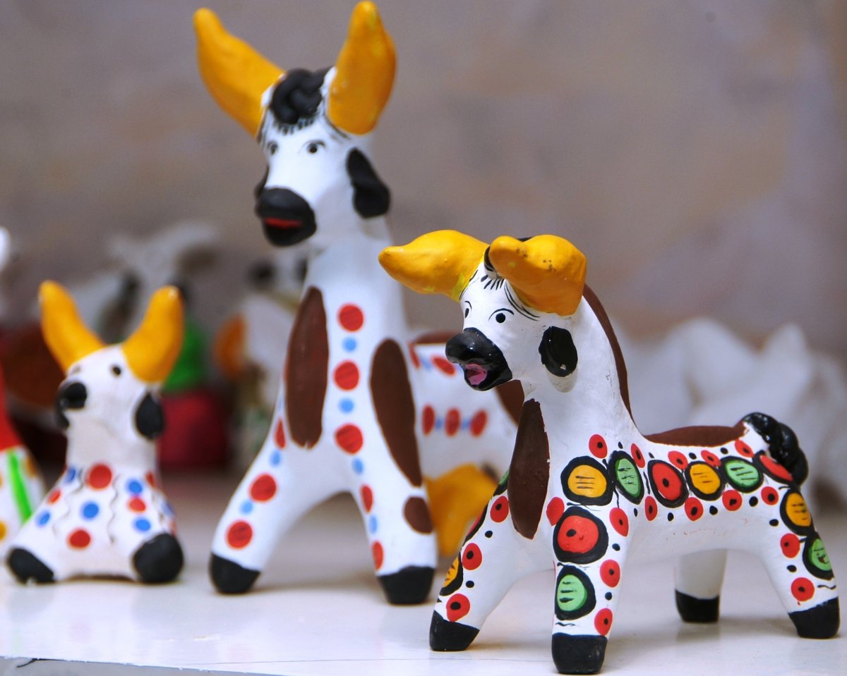 Дымковская игрушка лошадка