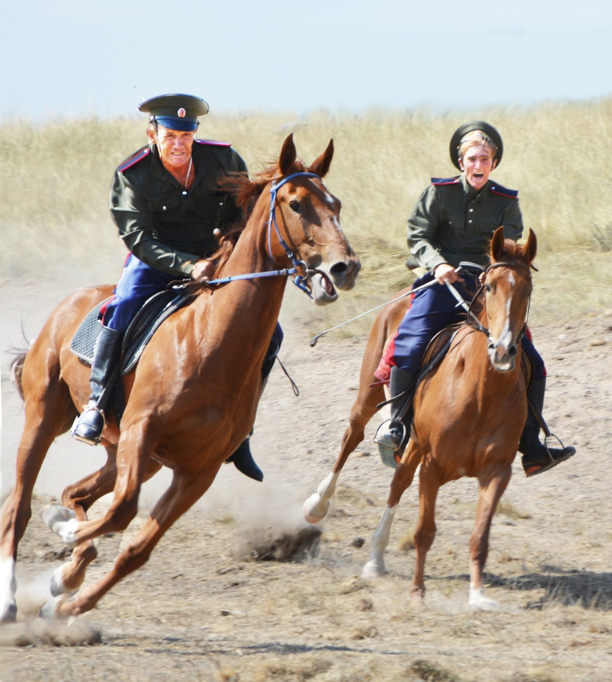 Казак и казачка и казачонок