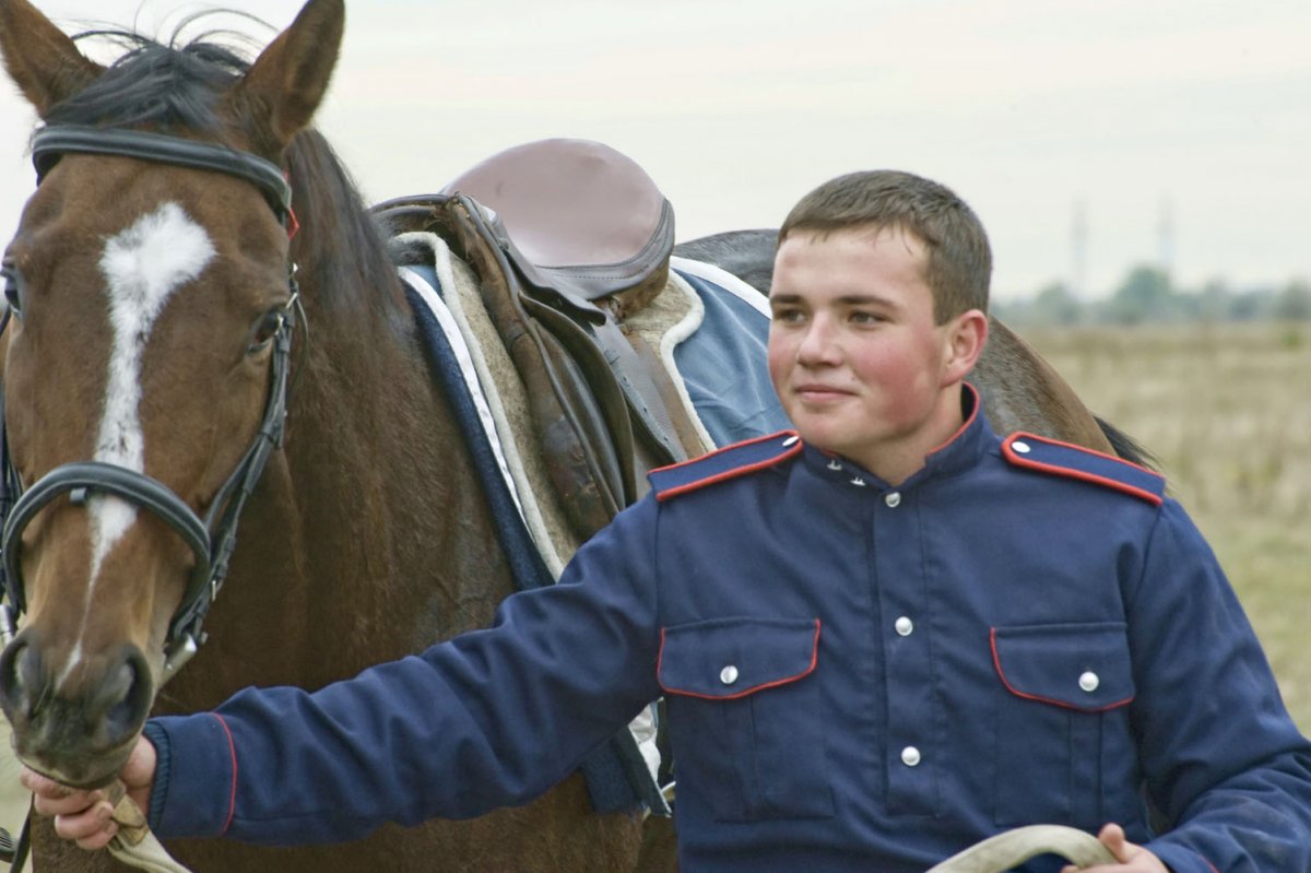 Казак на лошади