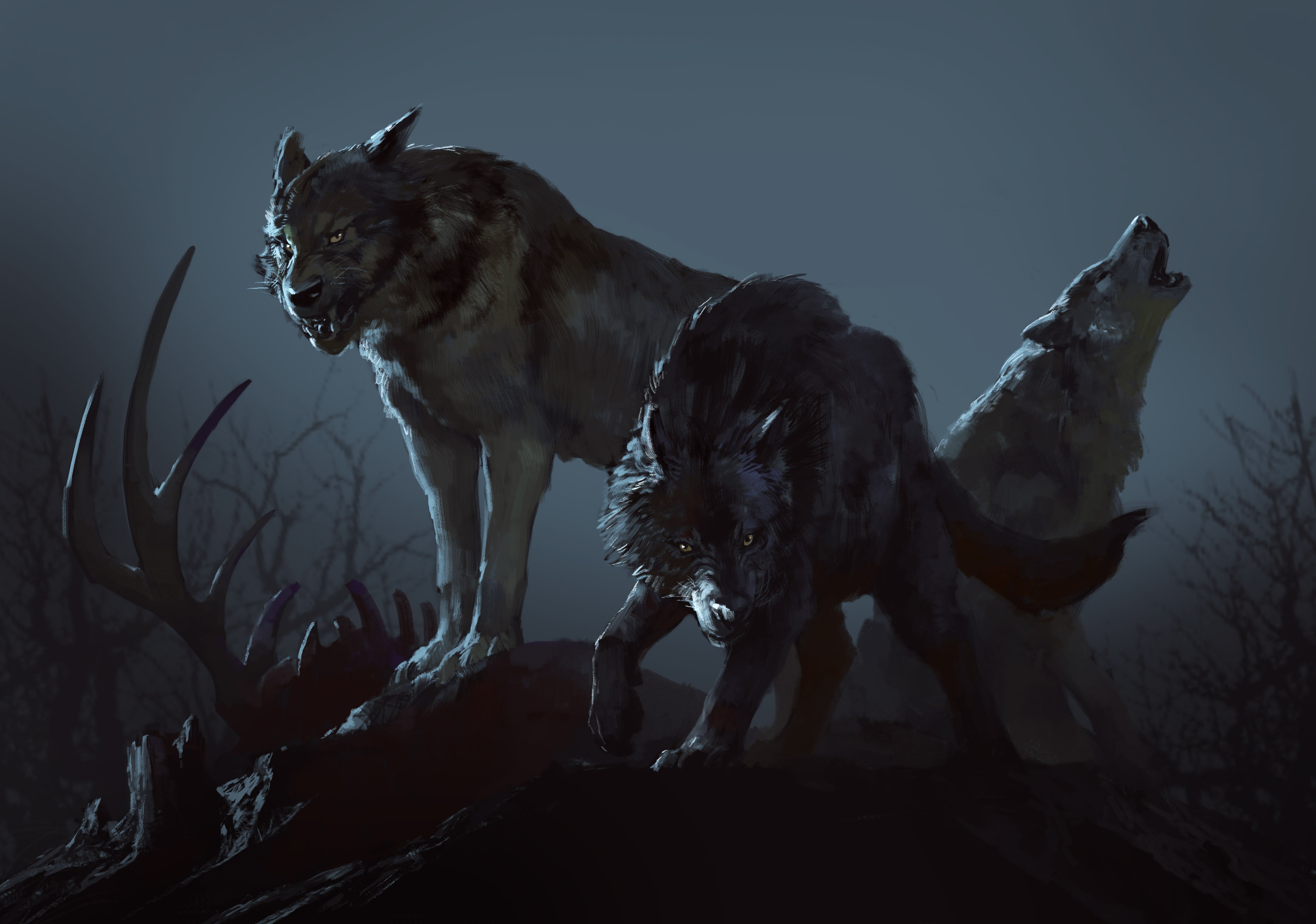 Волки оборотни фэнтези