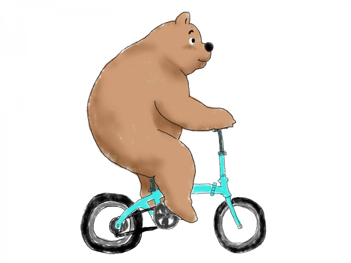 Медведь на велосипеде