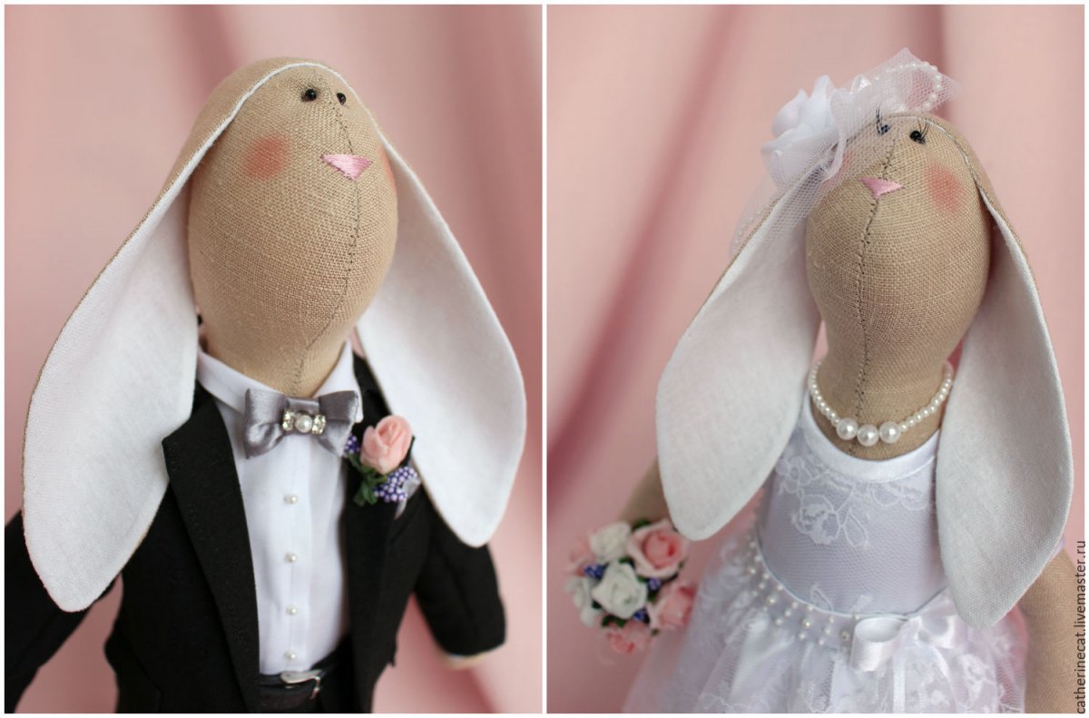 Свадебные зайцы Тильда