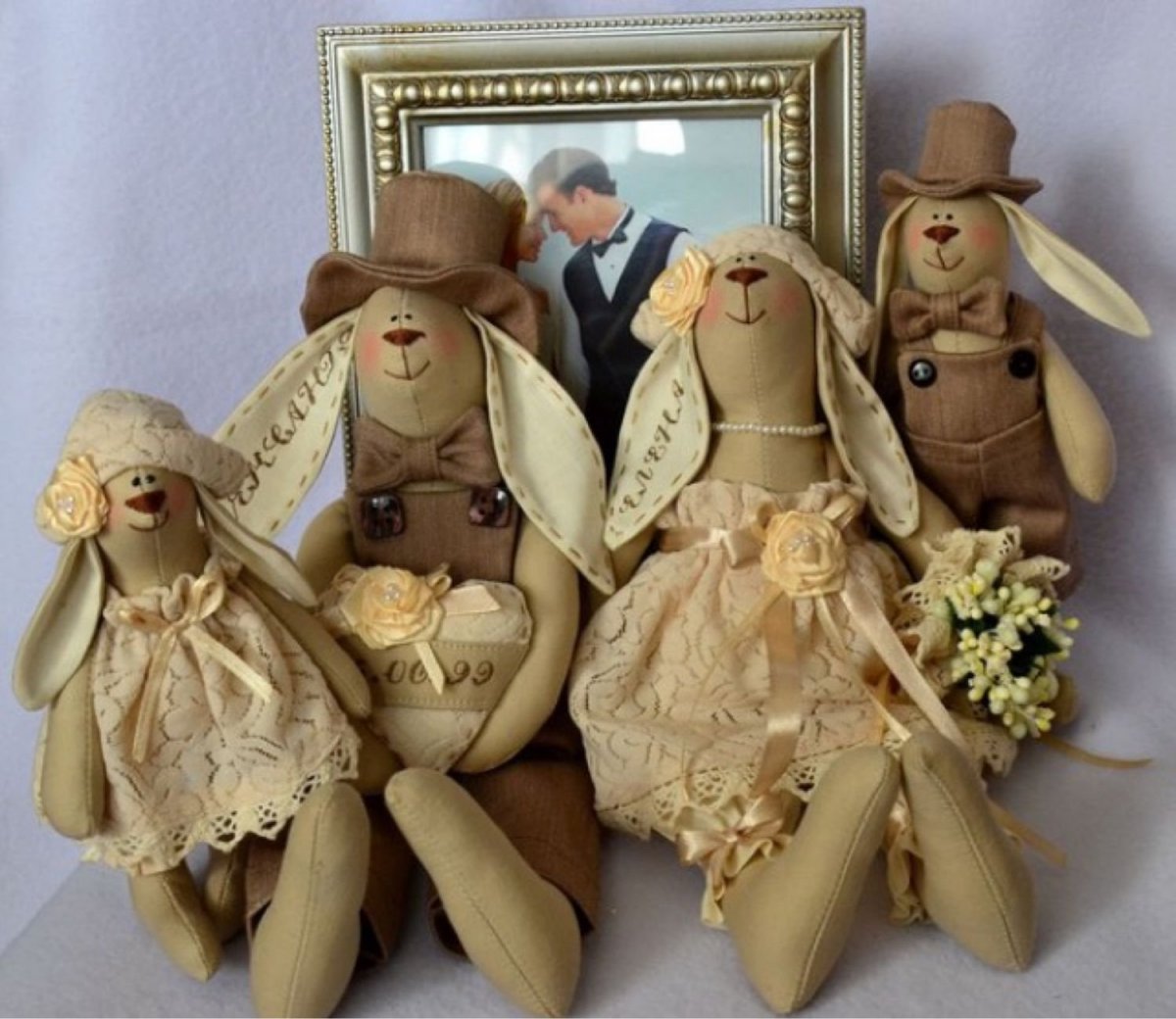 Куклы Тильда Свадебные