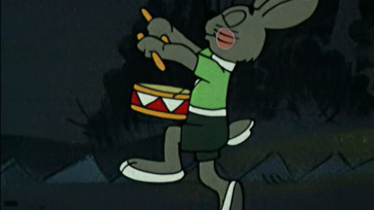 Ну погоди заяц с барабаном