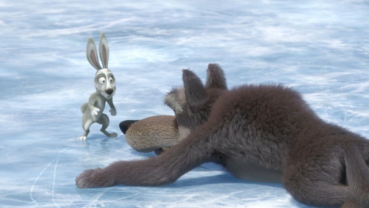 Заяц на льду