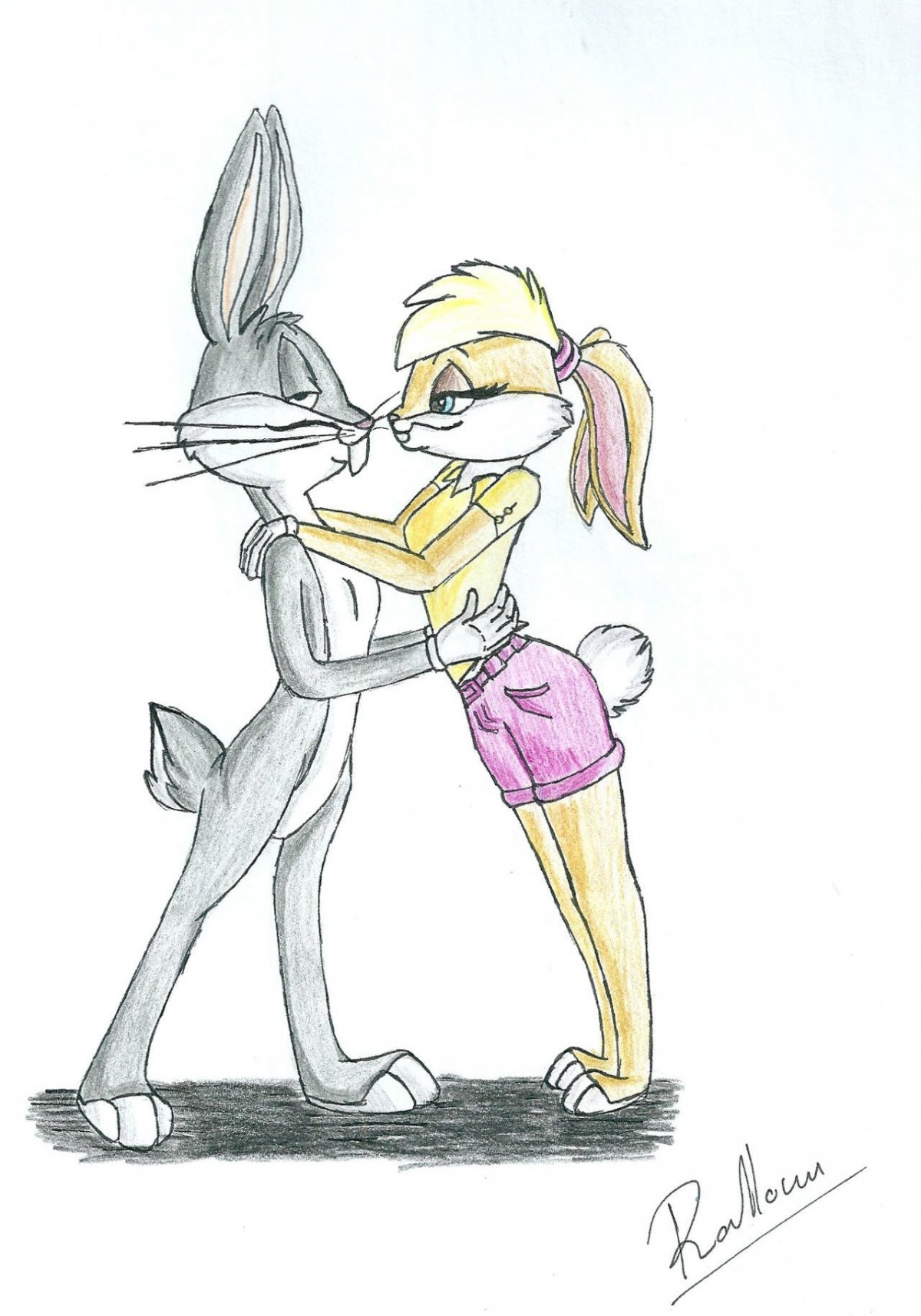 Милый кролик в шапочке