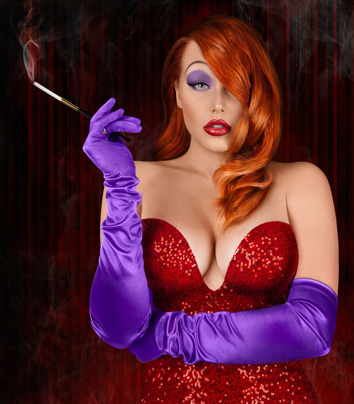 Платье Джессики рэббит