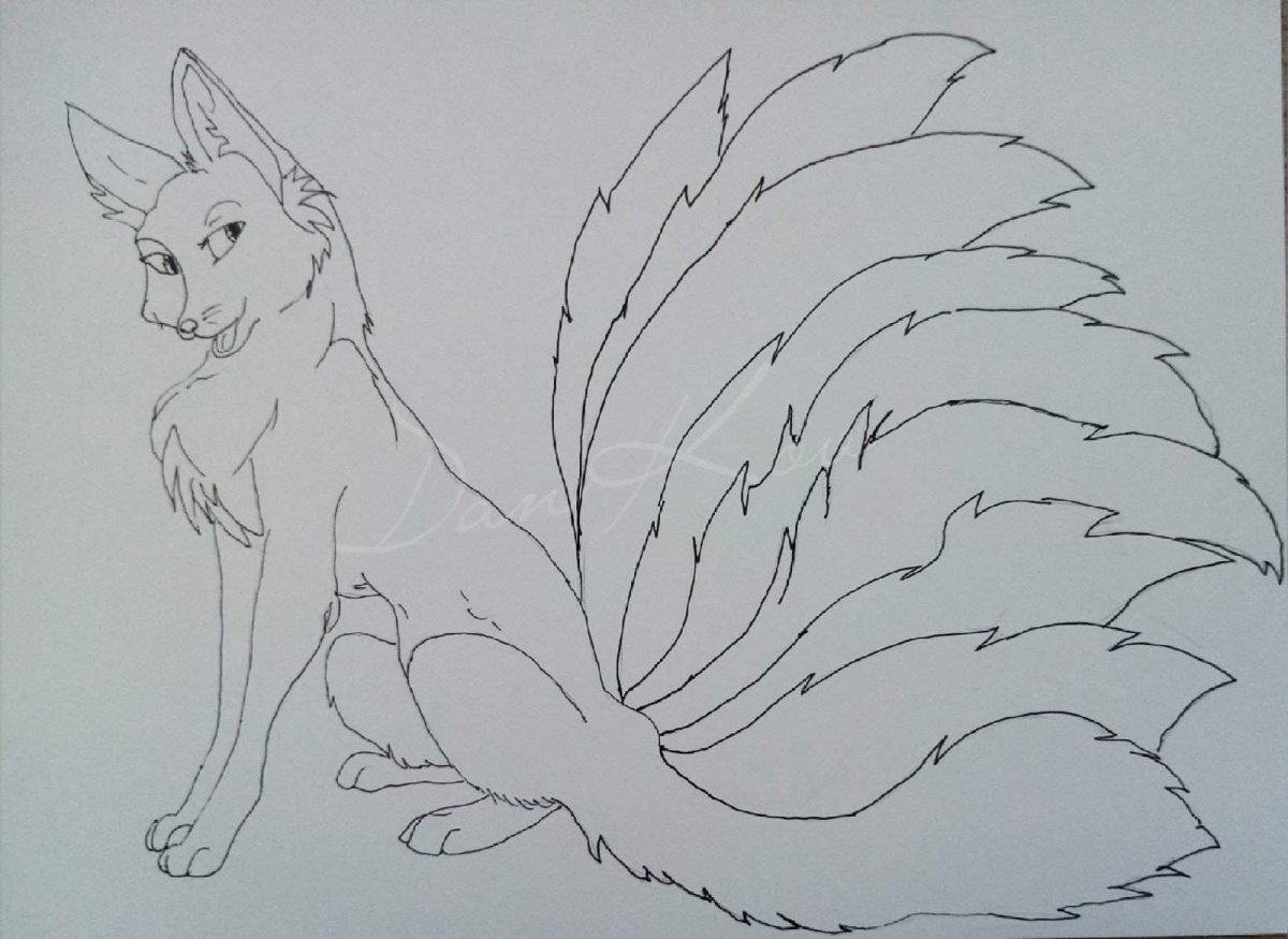 Девятихвостый Лис арт