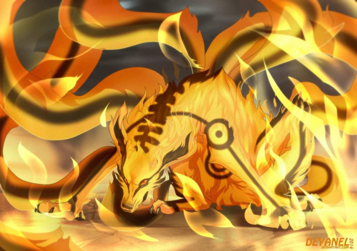 Наруто и курама