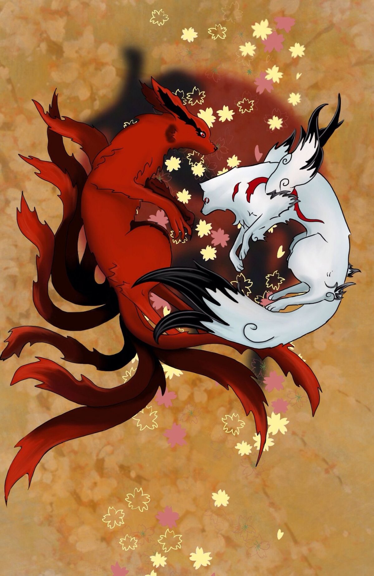 Наруто девятихвостый демон Лис