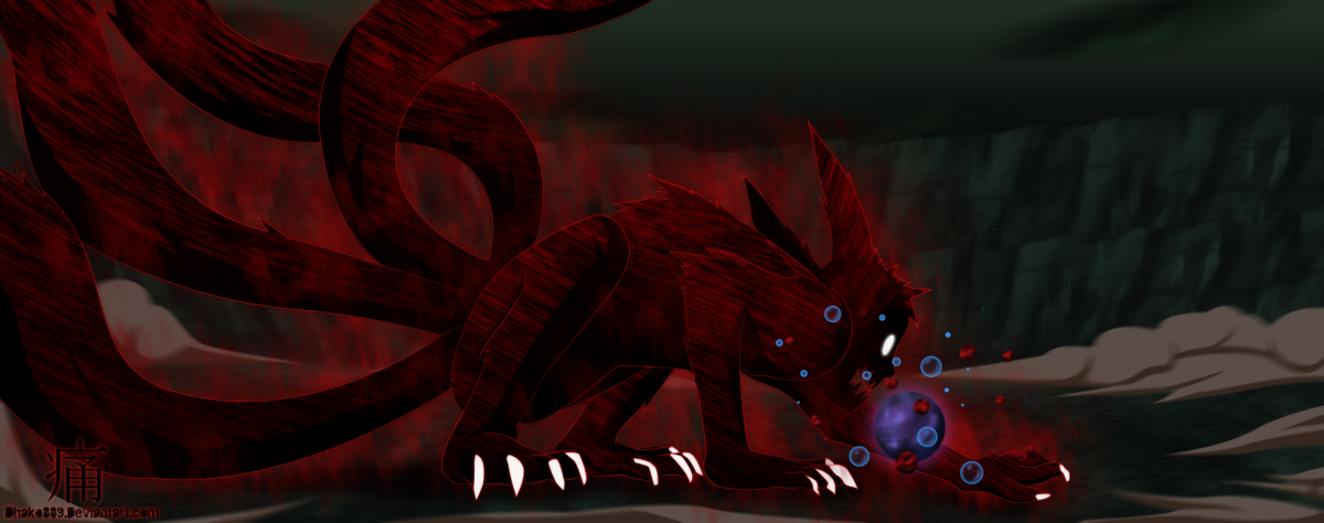 Аниме Наруто Хината и курама