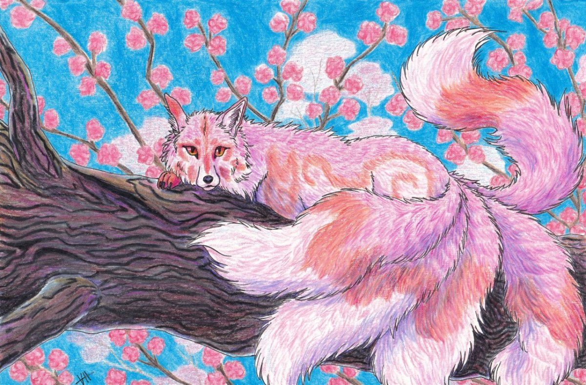 Бакемоно Кицунэ лиса