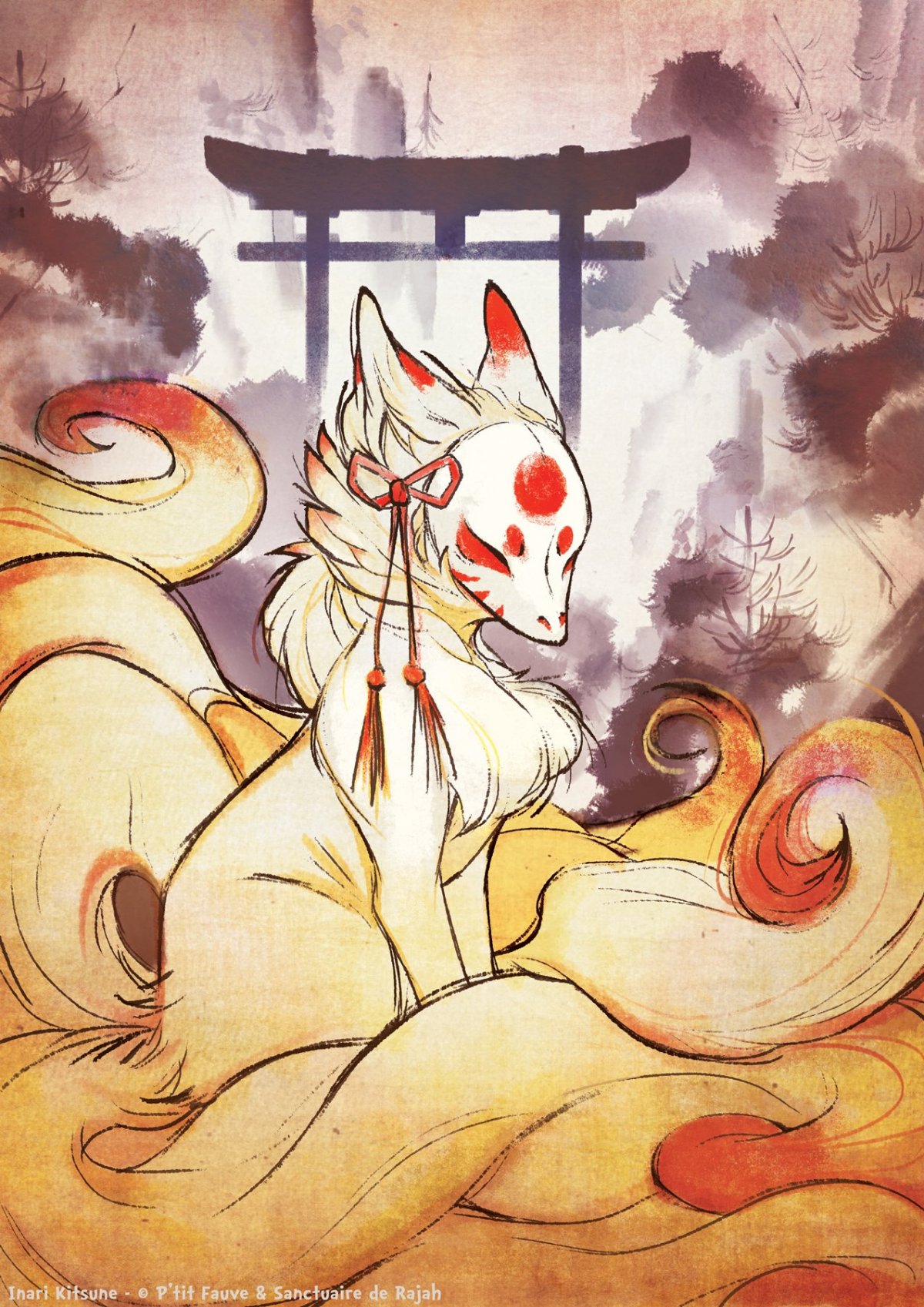 Жемчужная лиса Кицунэ