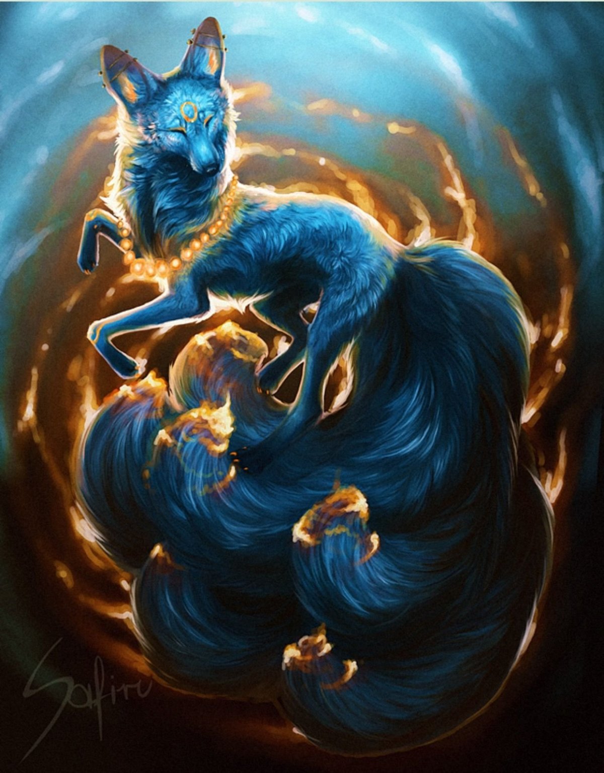 Китайская лиса Кицунэ