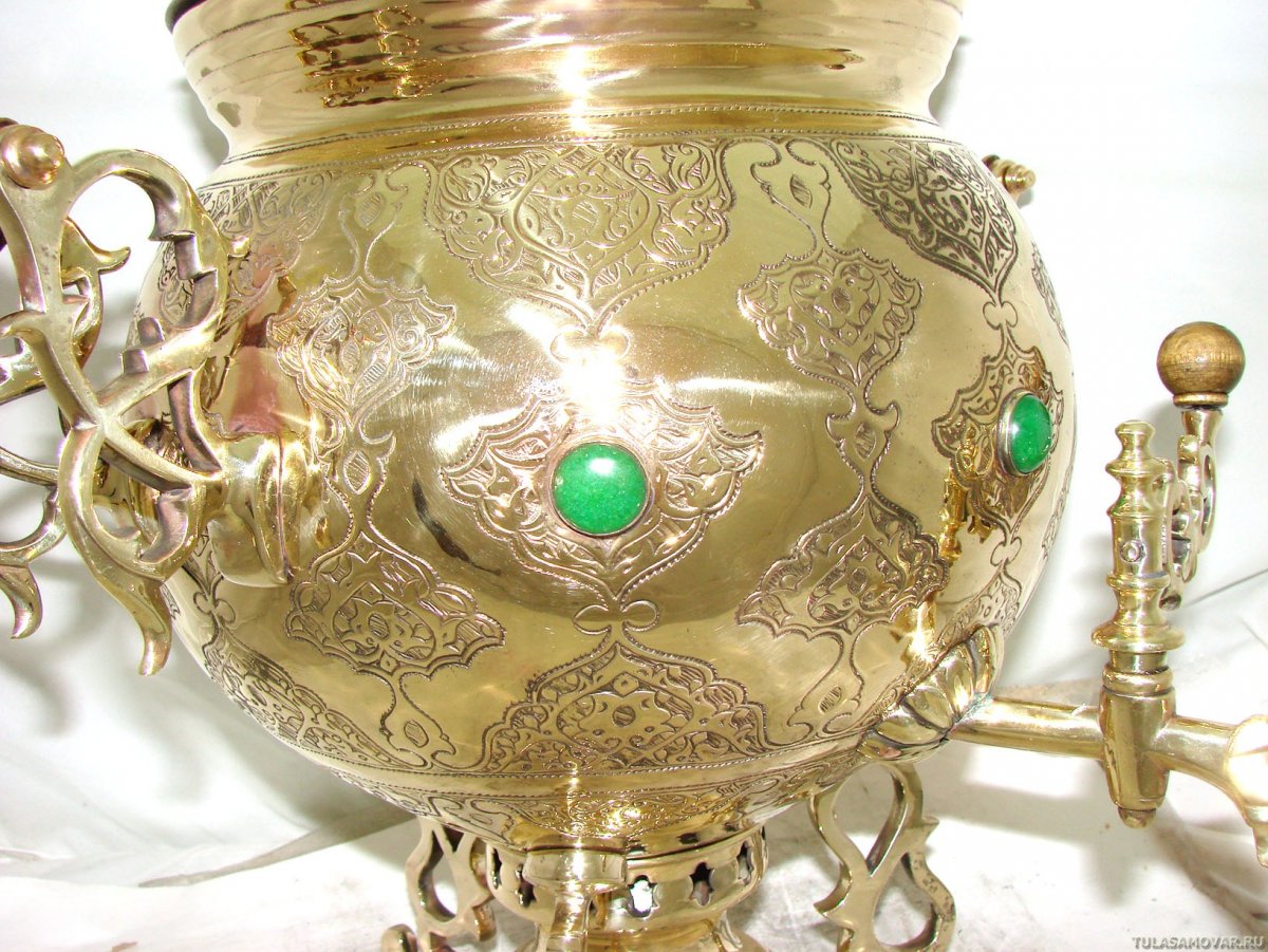 Самовар паук медный