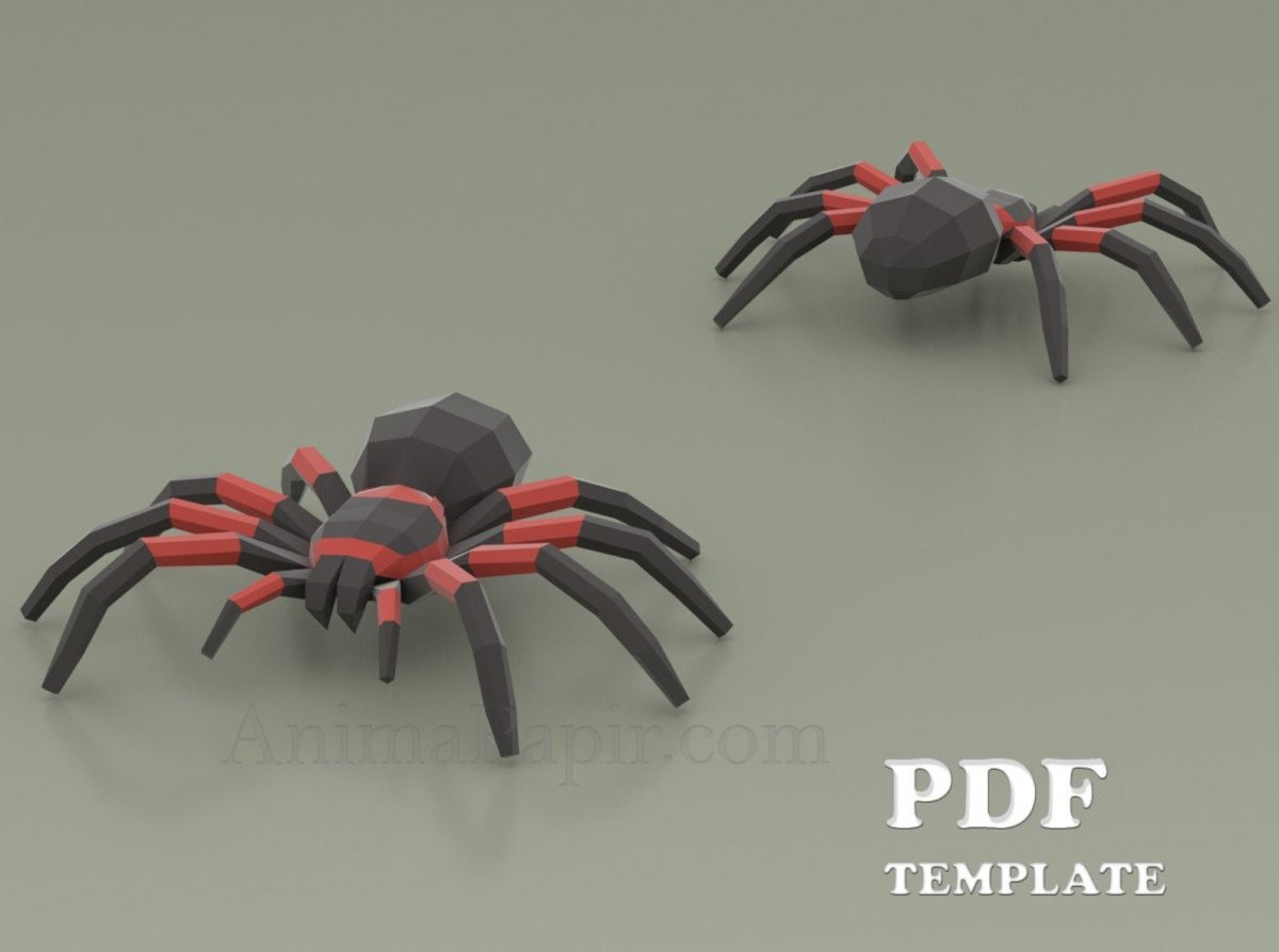 Паук поделка из природного материала