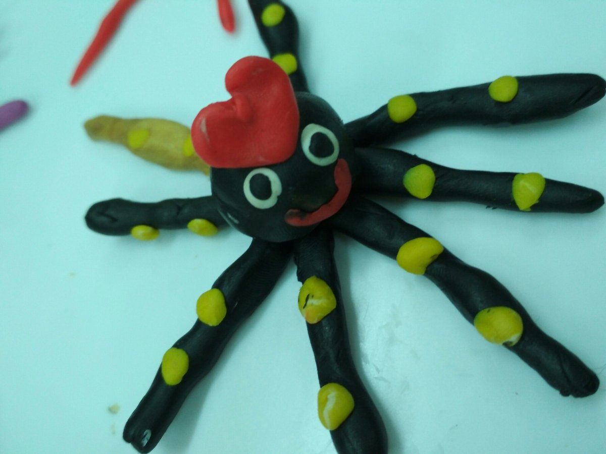 Как куклы пауки из полимерной глины