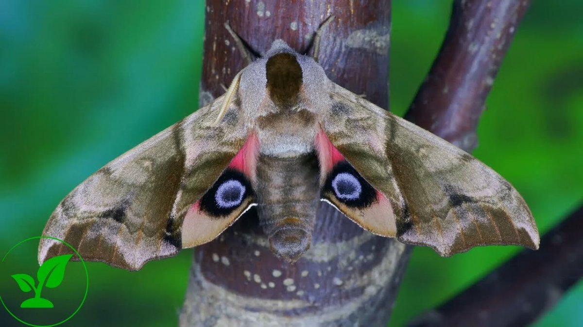 Бражник глазчатый гусеница