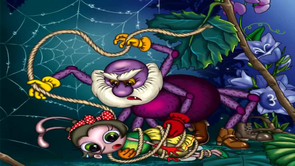 Муха-Цокотуха мультфильм 1976