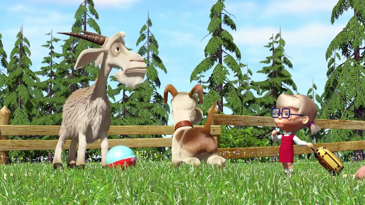 Маша и медведь свинья