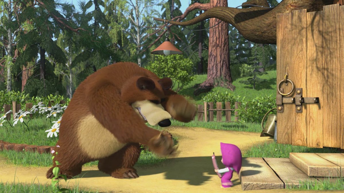 Маша и медведь моменты из мультика