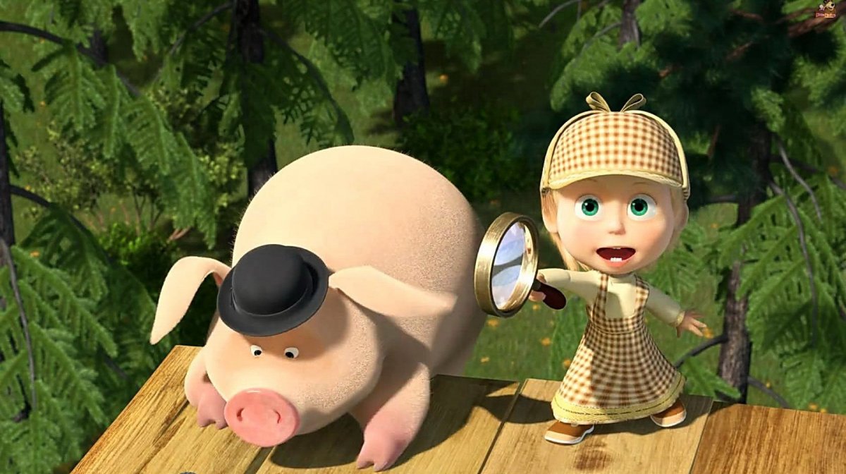 Собака из мультика Маша и медведь