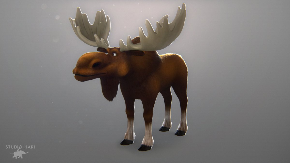 Гризли и лемминги Лось