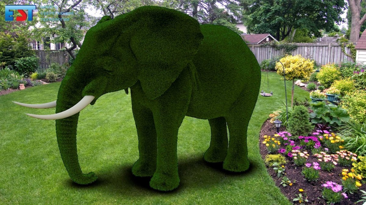 Топиарная фигура слон