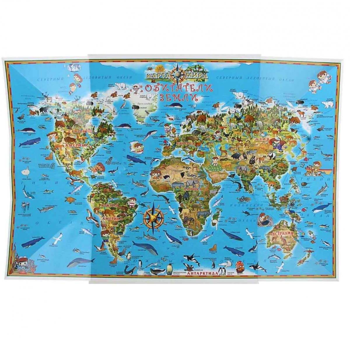 Карта животных России