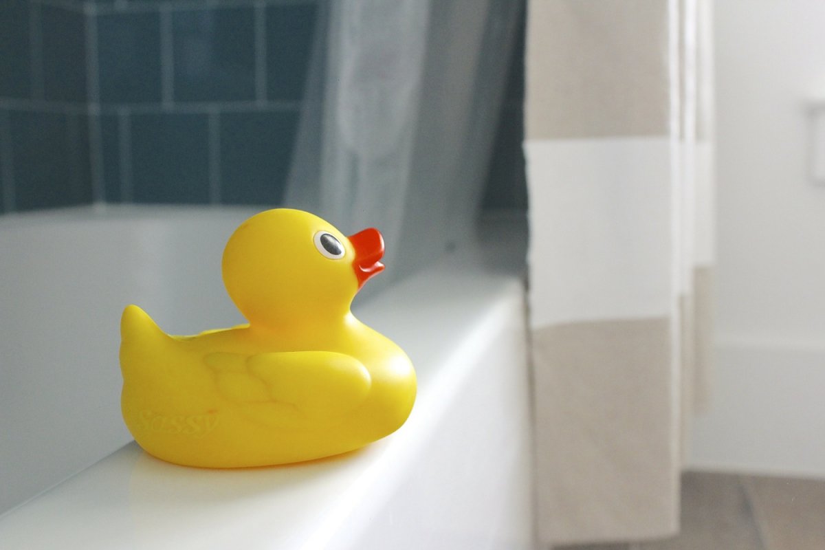 Уточка для ванны вид сверху