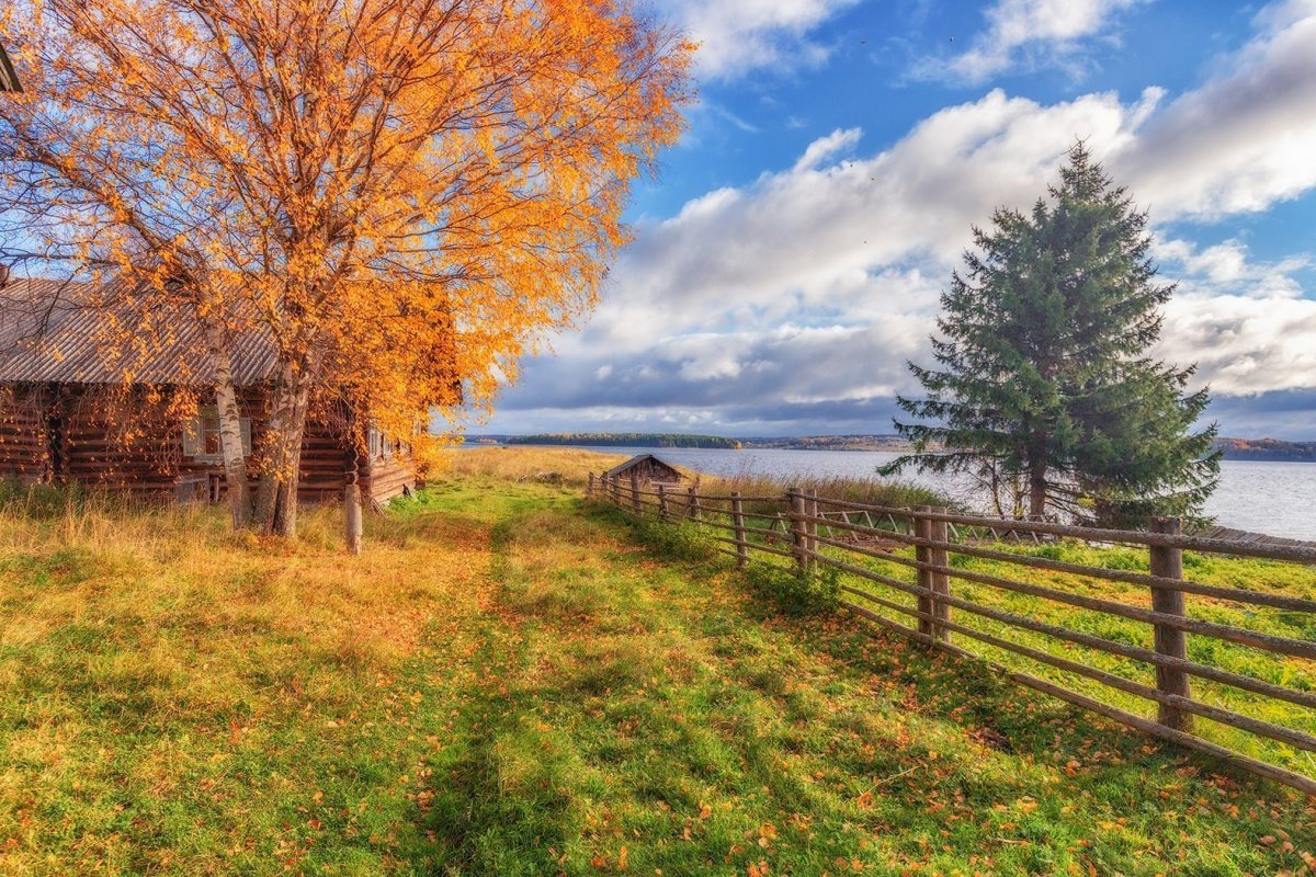 Ранняя осень в деревне
