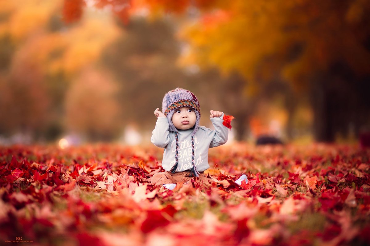 Озеро осенью