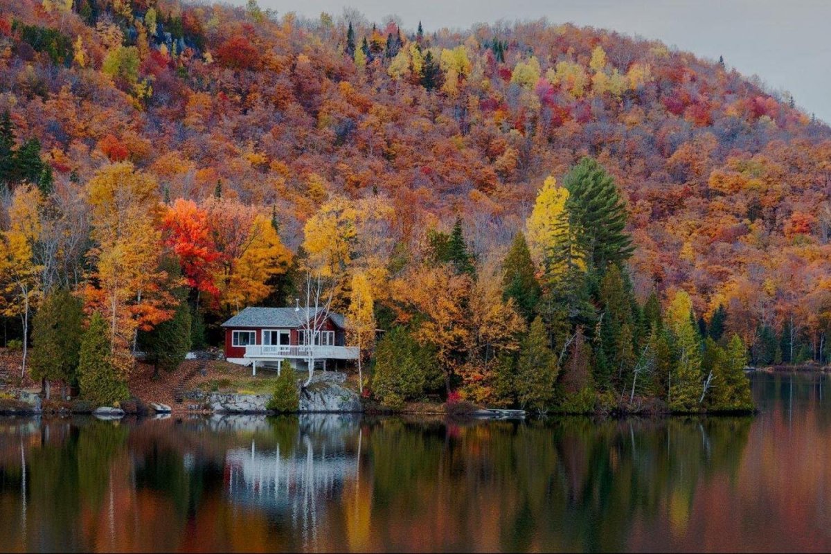 Квебек Канада осень